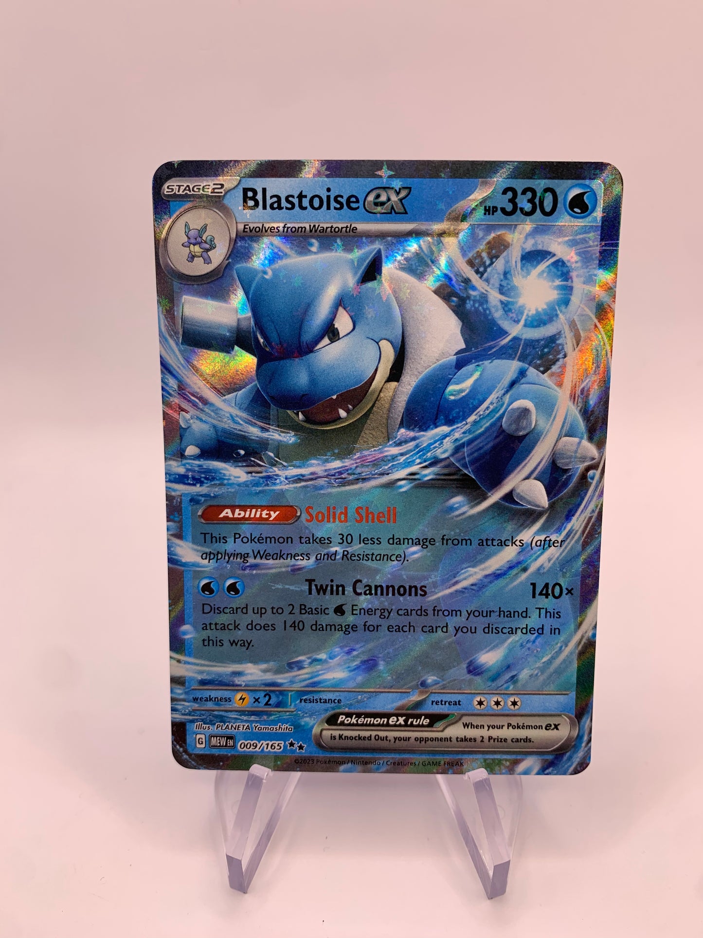 Pokemon Karte ex Turtok 9/165 Englisch