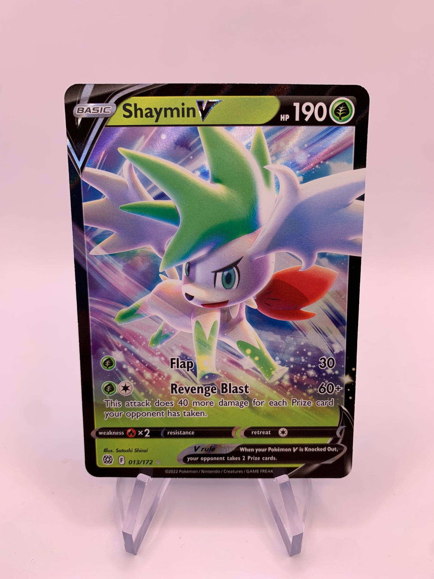 Pokemon Card V Shaymin 13/172 English