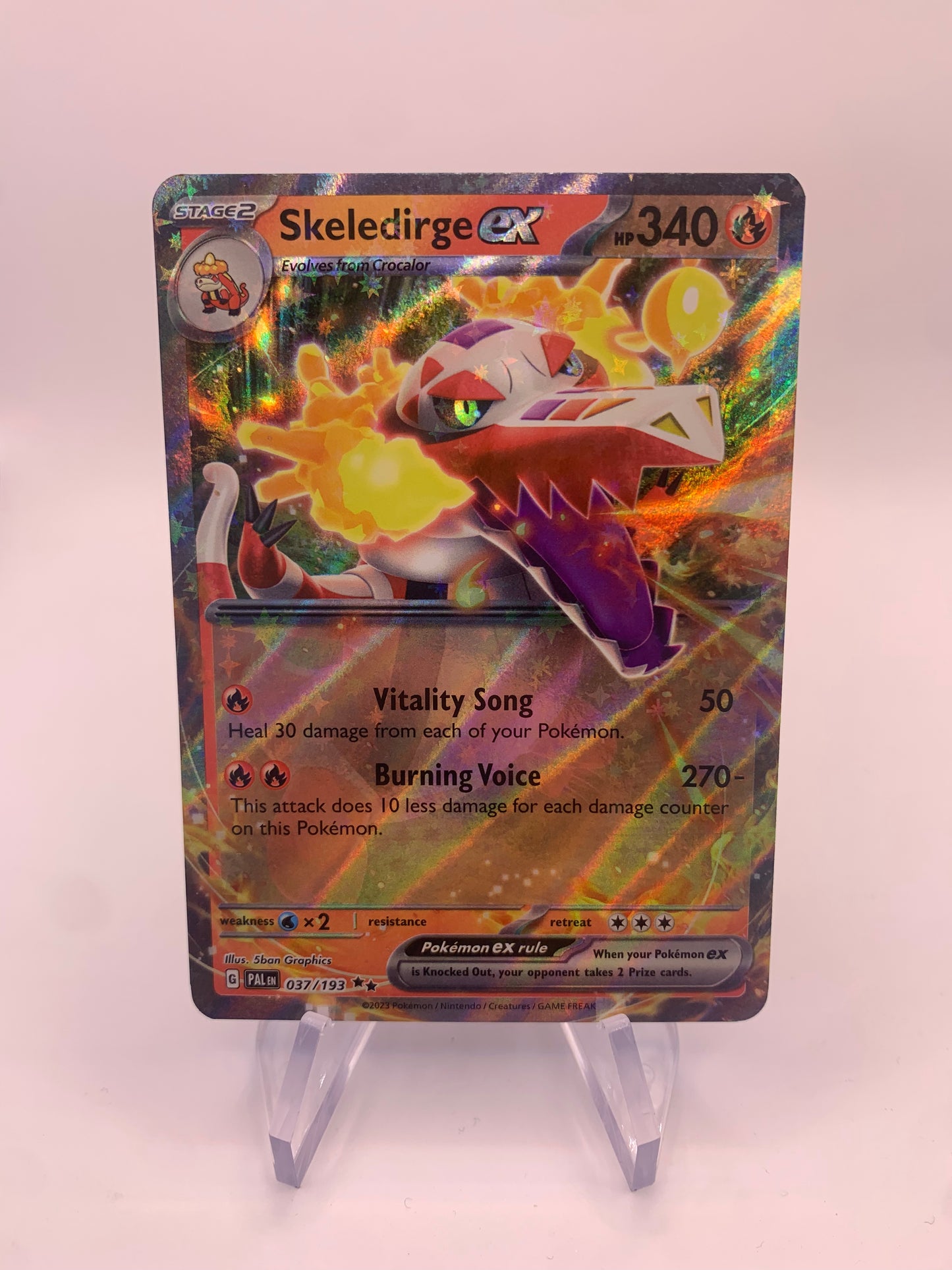 Pokemon card ex Skelokrok 37/193 English