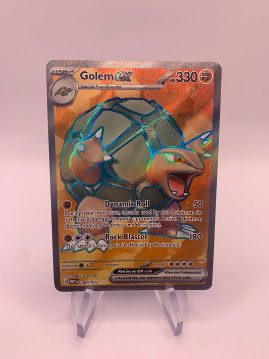 Pokemon Karte ex Fullart Geowaz 189/165 Englisch