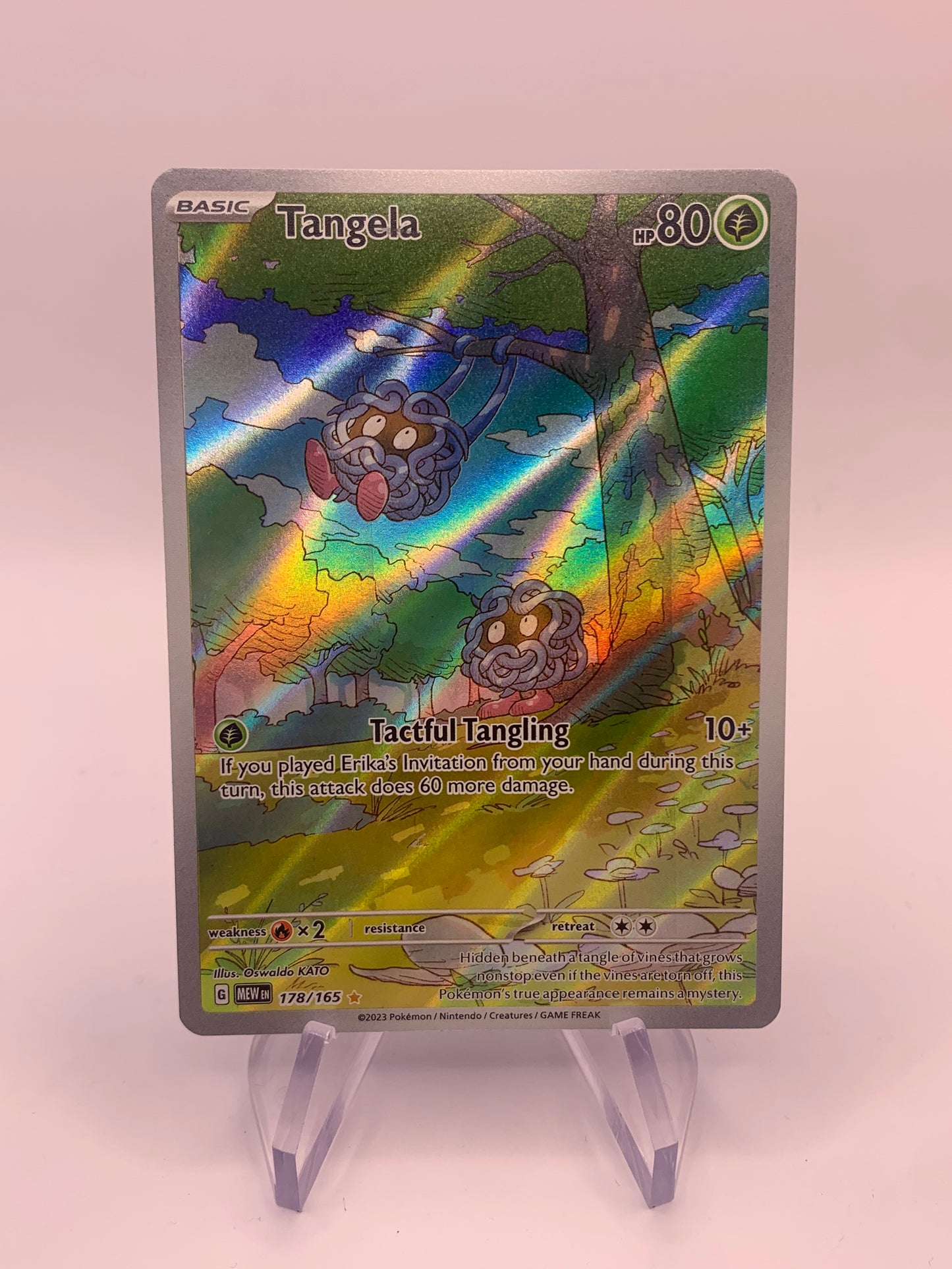 Pokemon Karte Art-Rare Tangela 178/165 Englisch