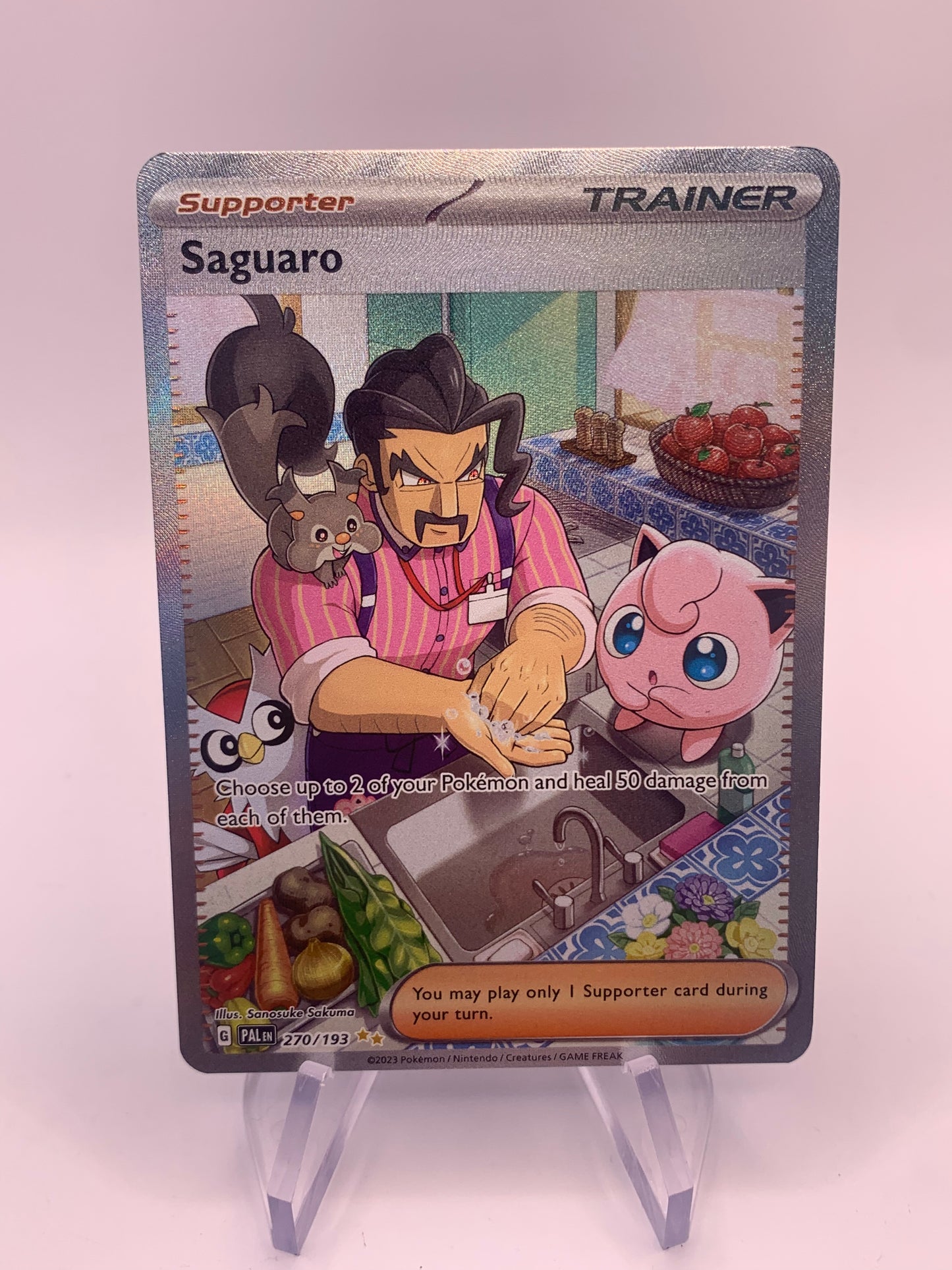 Pokemon Card Trainer Fullart Alt Art Saguaro 270/192