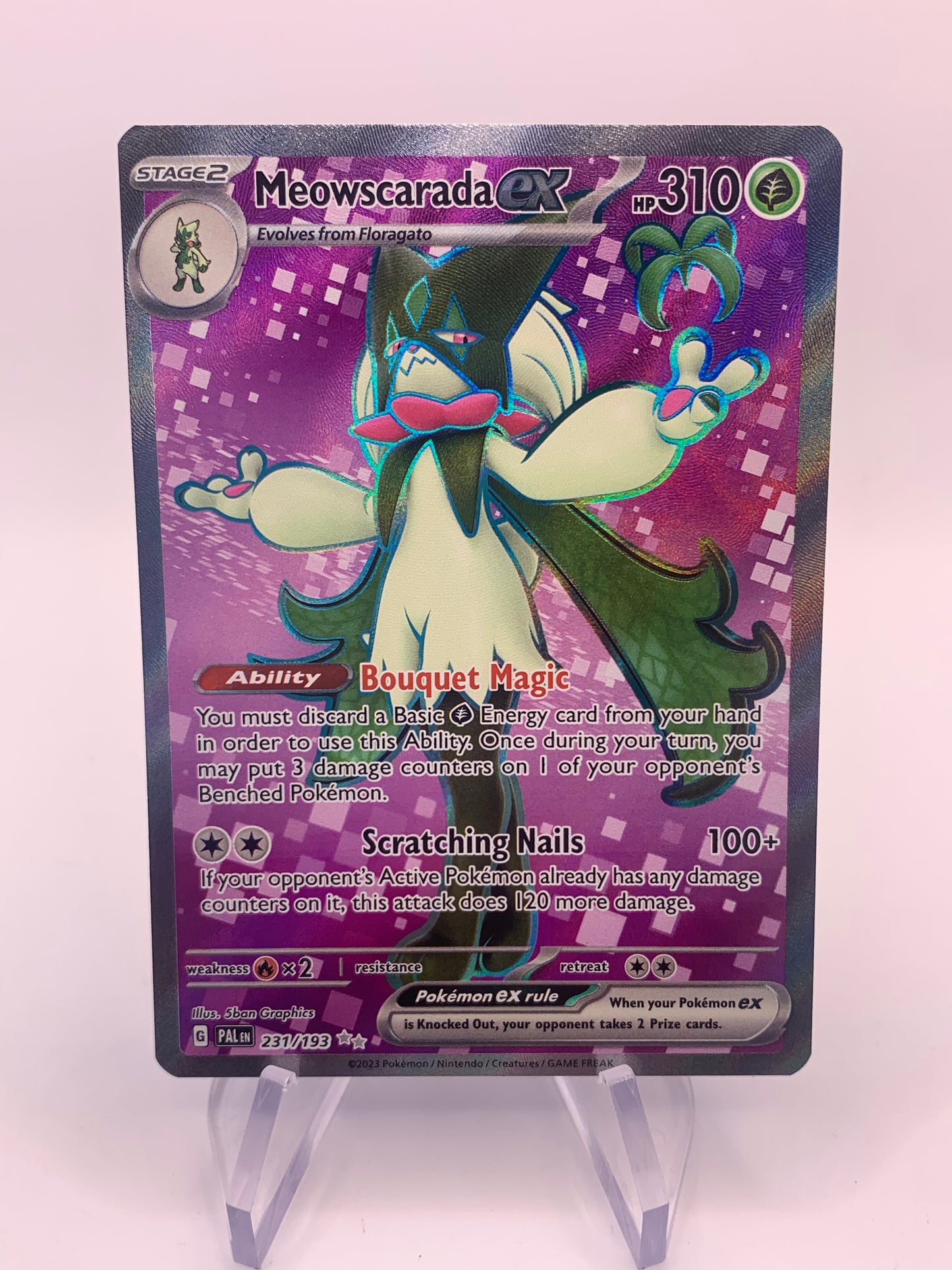 Pokemon Karte ex Fullart Maskagato 231/193 Englisch