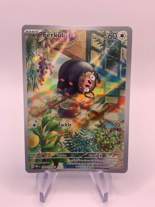 Pokemon Card Ferkuli 209/197 German