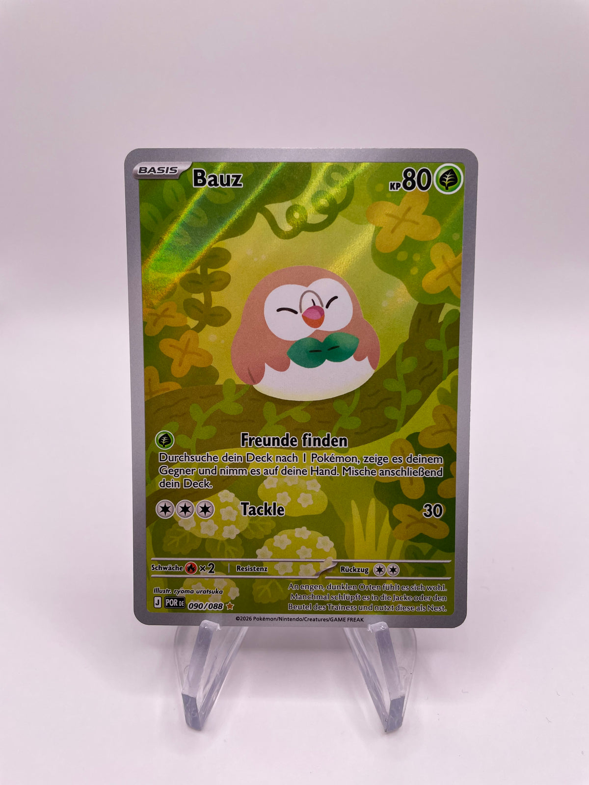 Pokemon Karte Art Rare Bauz 90/88  Deutsch