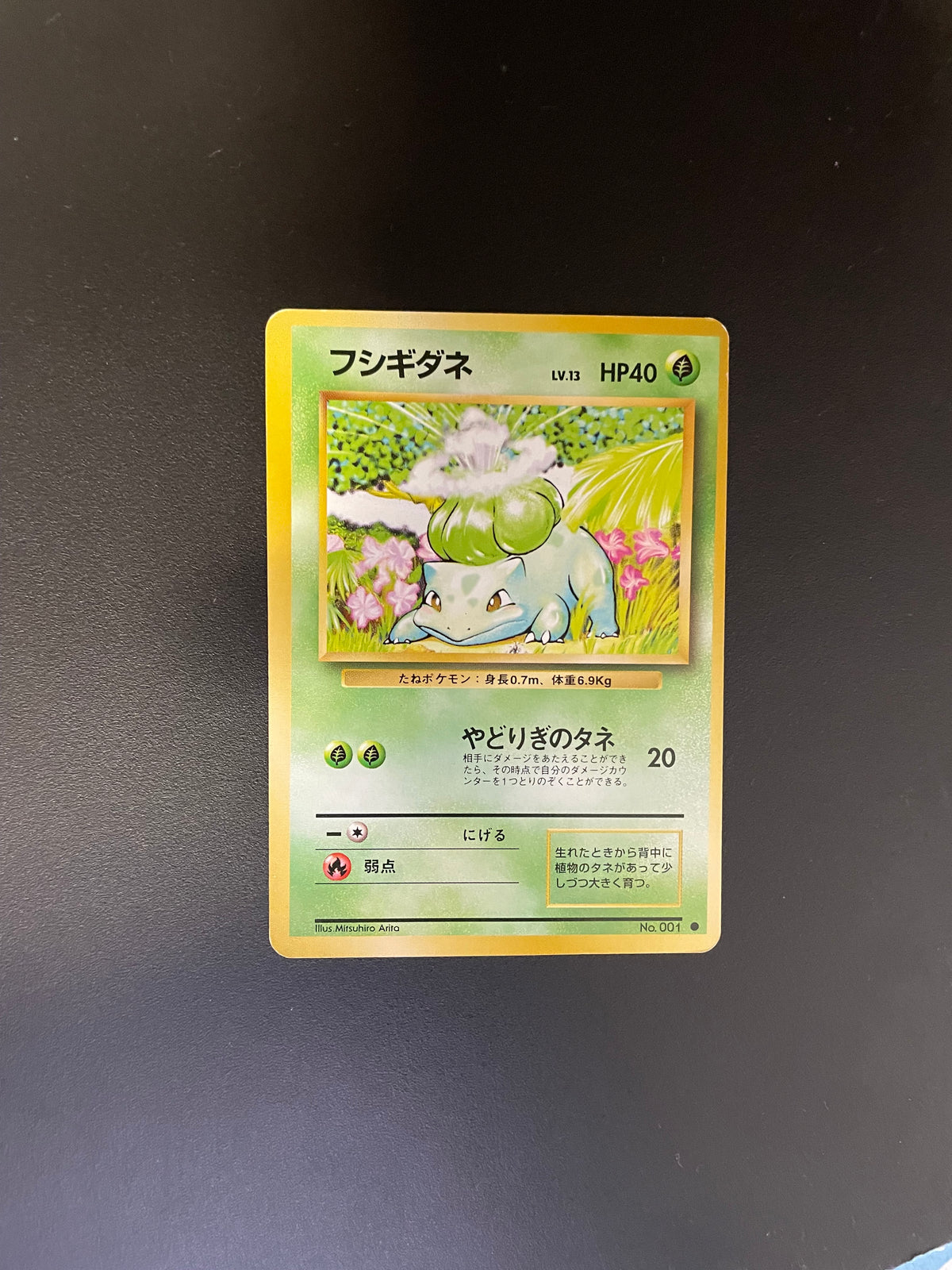 Pokemon Karte Bisasam No.001 Japanisch