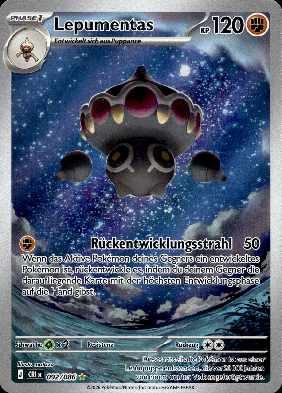 Lepumentas 92/86 Deutsch – Vorderseite