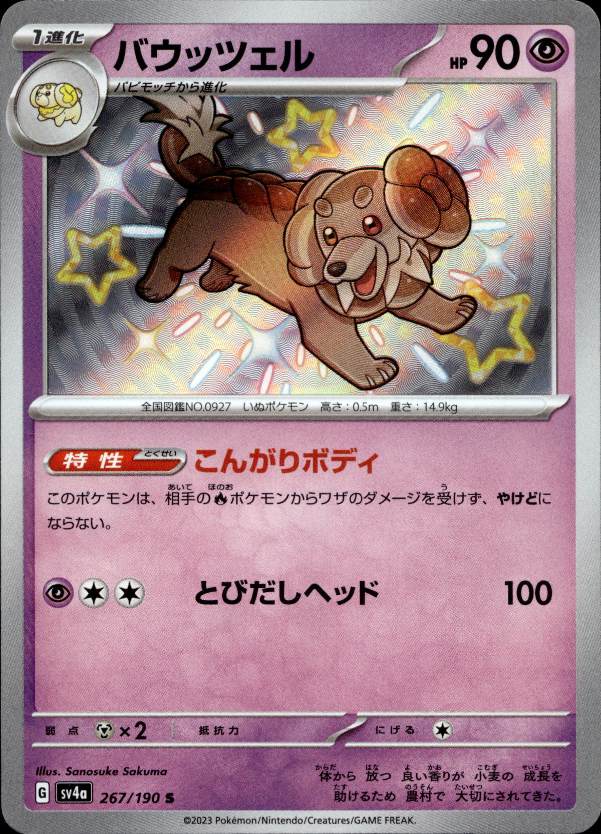 Backel 267/190 Shiny Japanisch – Vorderseite