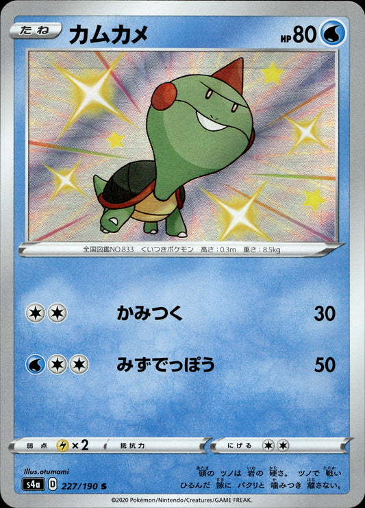 Kamehaps 227/190 Shiny Japanisch – Vorderseite