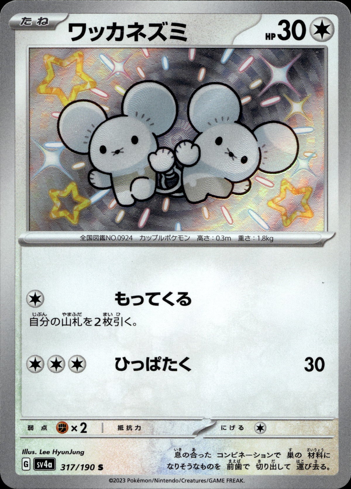Zwieps 317/190 Shiny Japanisch – Vorderseite