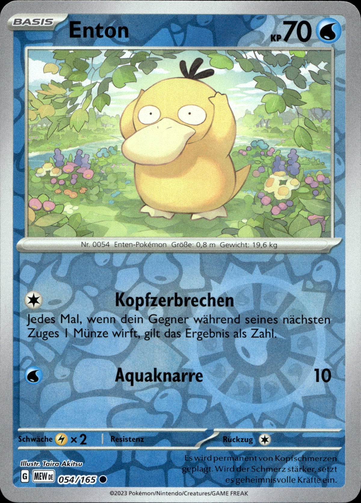Enton 54/165 Reverse Holo Deutsch – Vorderseite