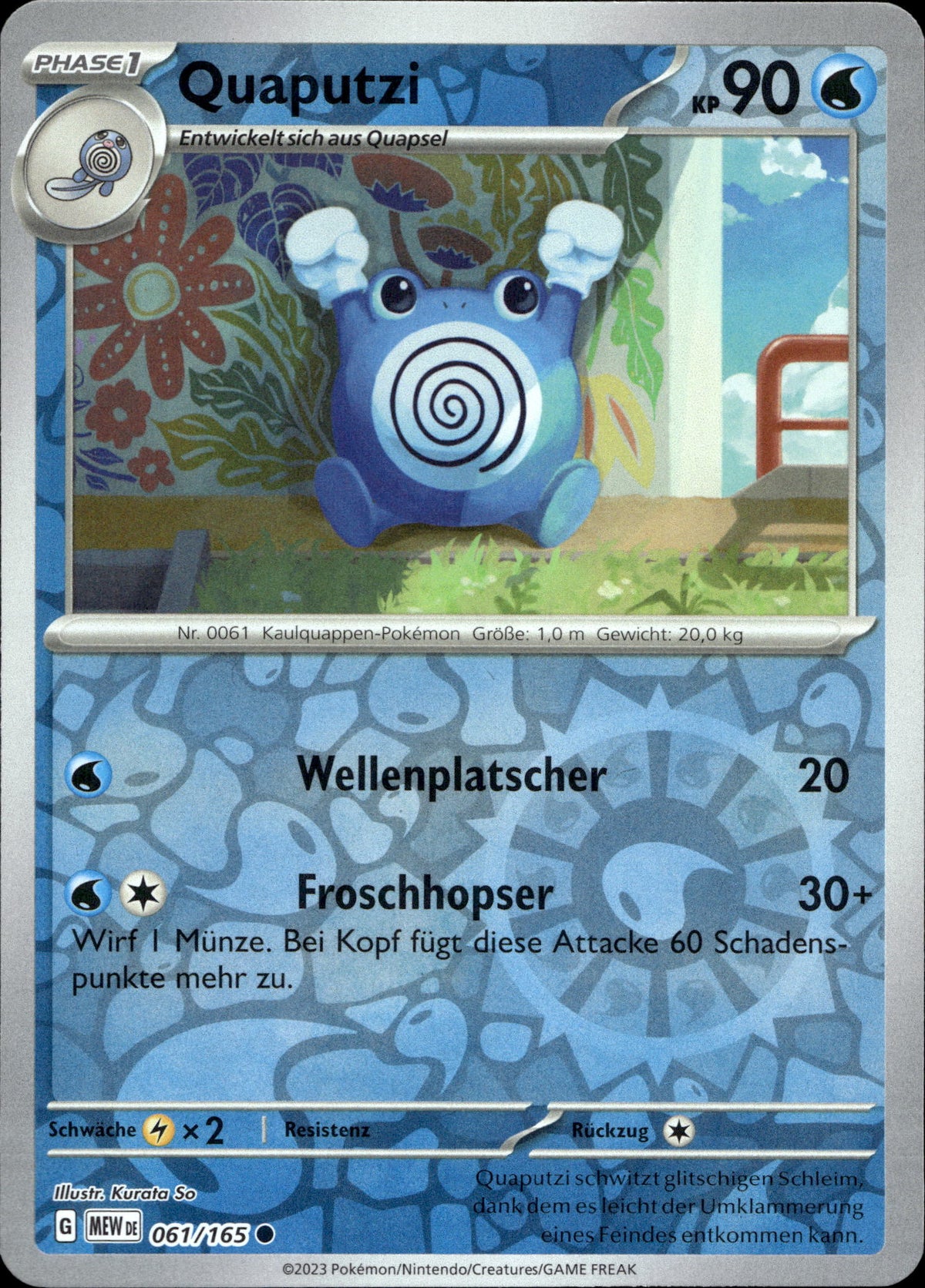 Quaputzi 61/165 Reverse Holo Deutsch – Vorderseite