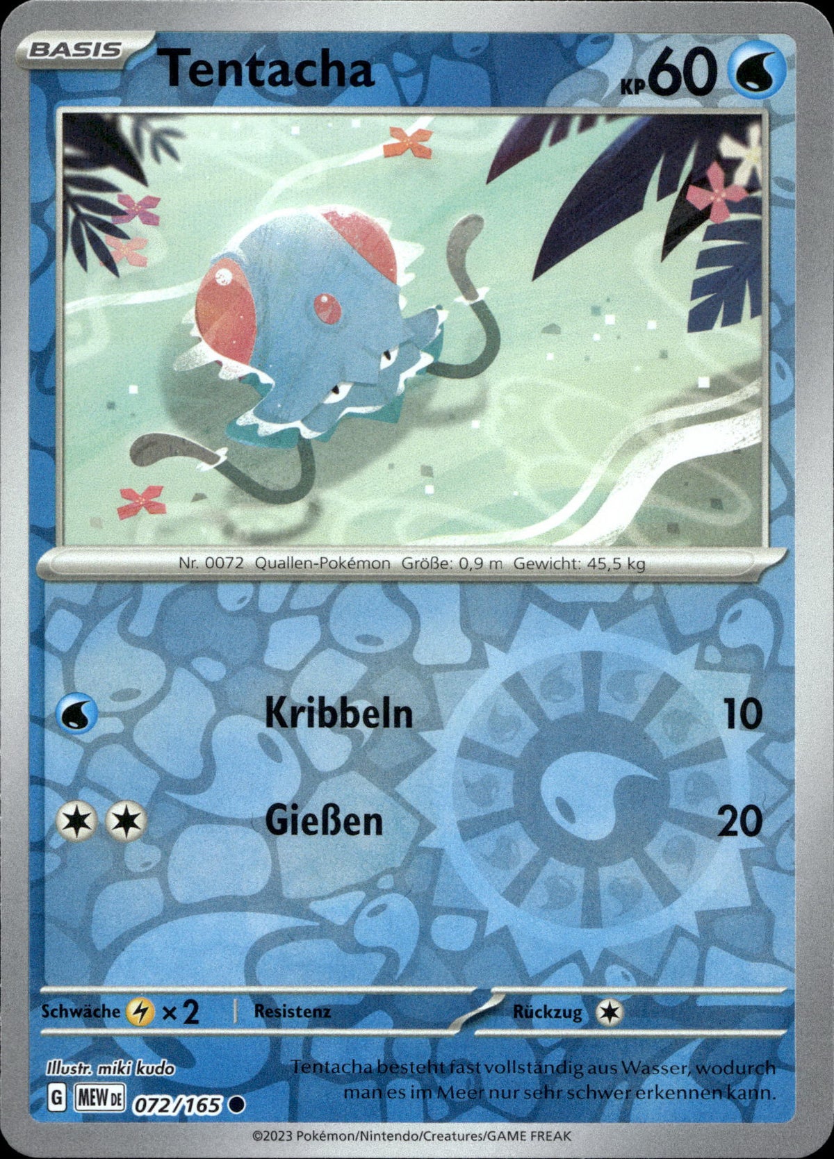 Tentacha 72/165 Reverse Holo Deutsch – Vorderseite