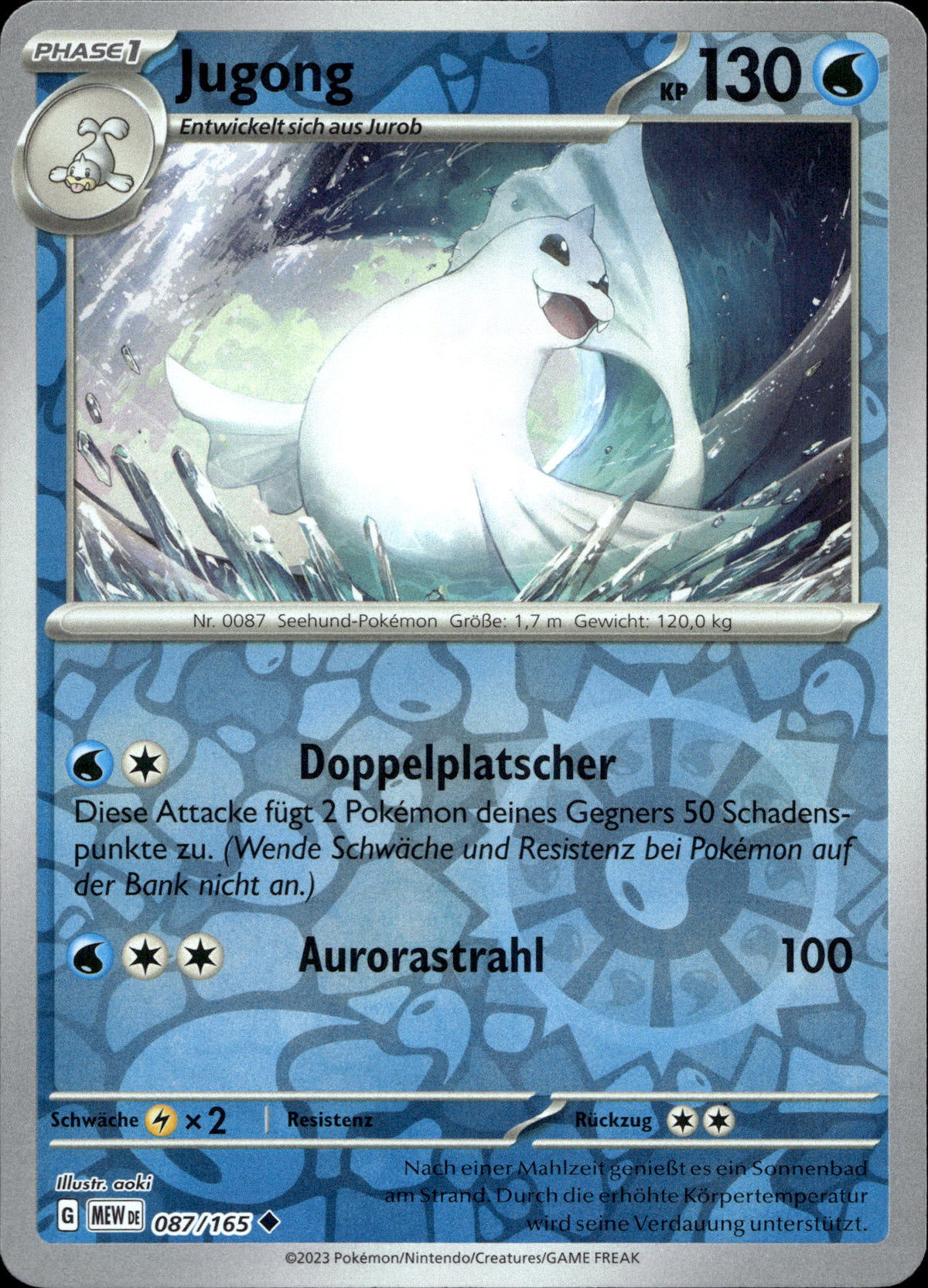 Jugong 87/165 Reverse Holo Deutsch – Vorderseite