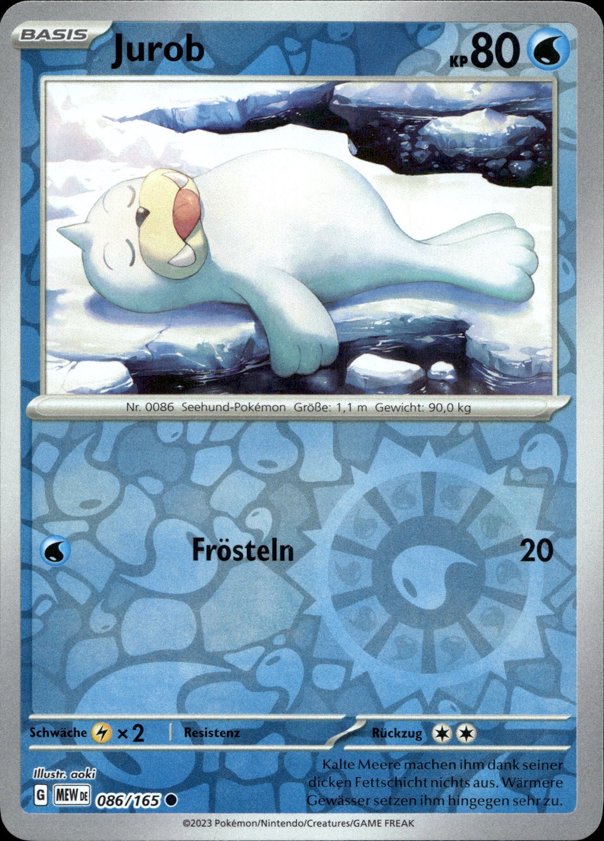 Jurob 86/165 Reverse Holo Deutsch – Vorderseite