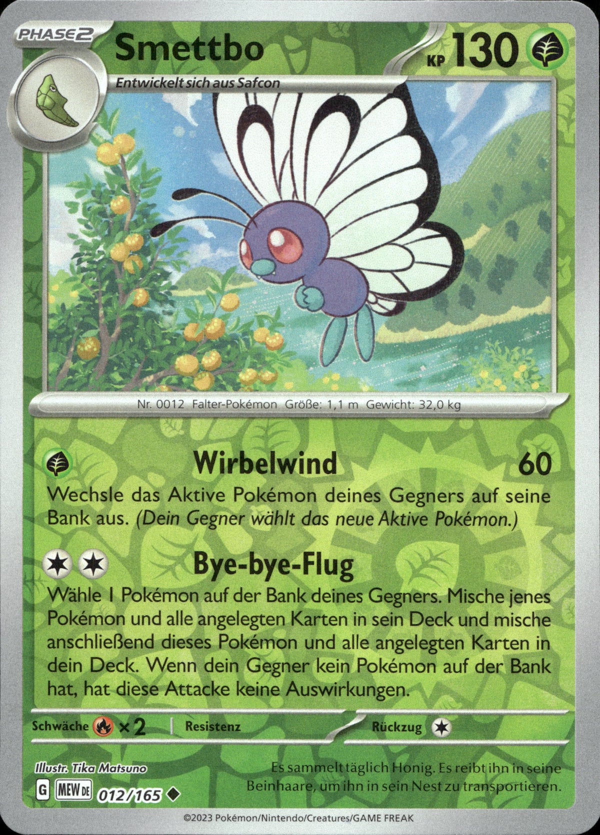 Smettbo 12/165 Reverse Holo Deutsch – Vorderseite