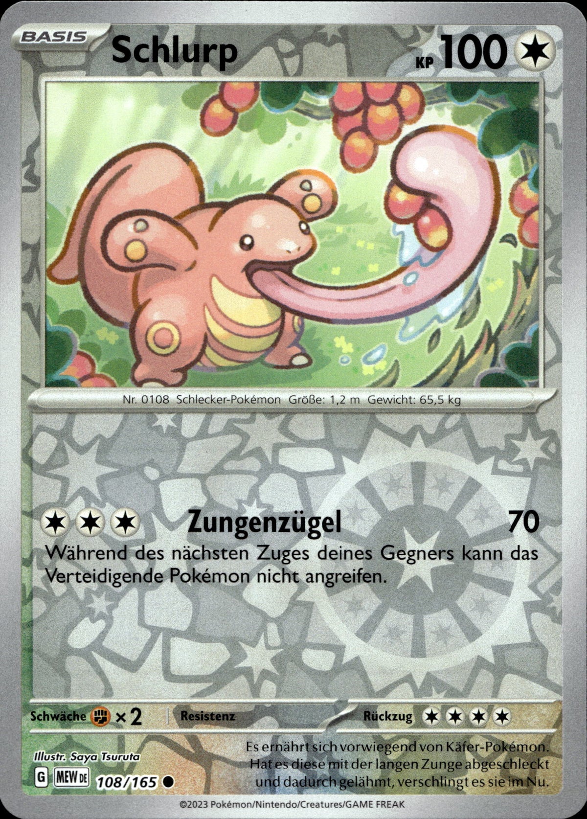 Schlurp 108/165 Reverse Holo Deutsch – Vorderseite