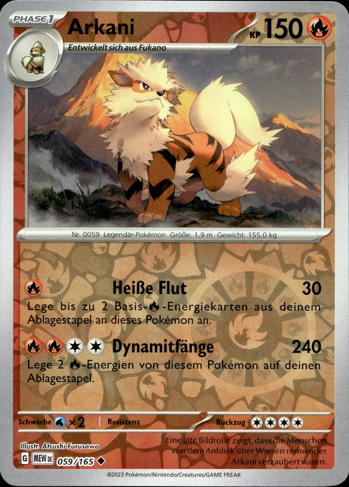 Arkani 59/165 Reverse Holo Deutsch – Vorderseite