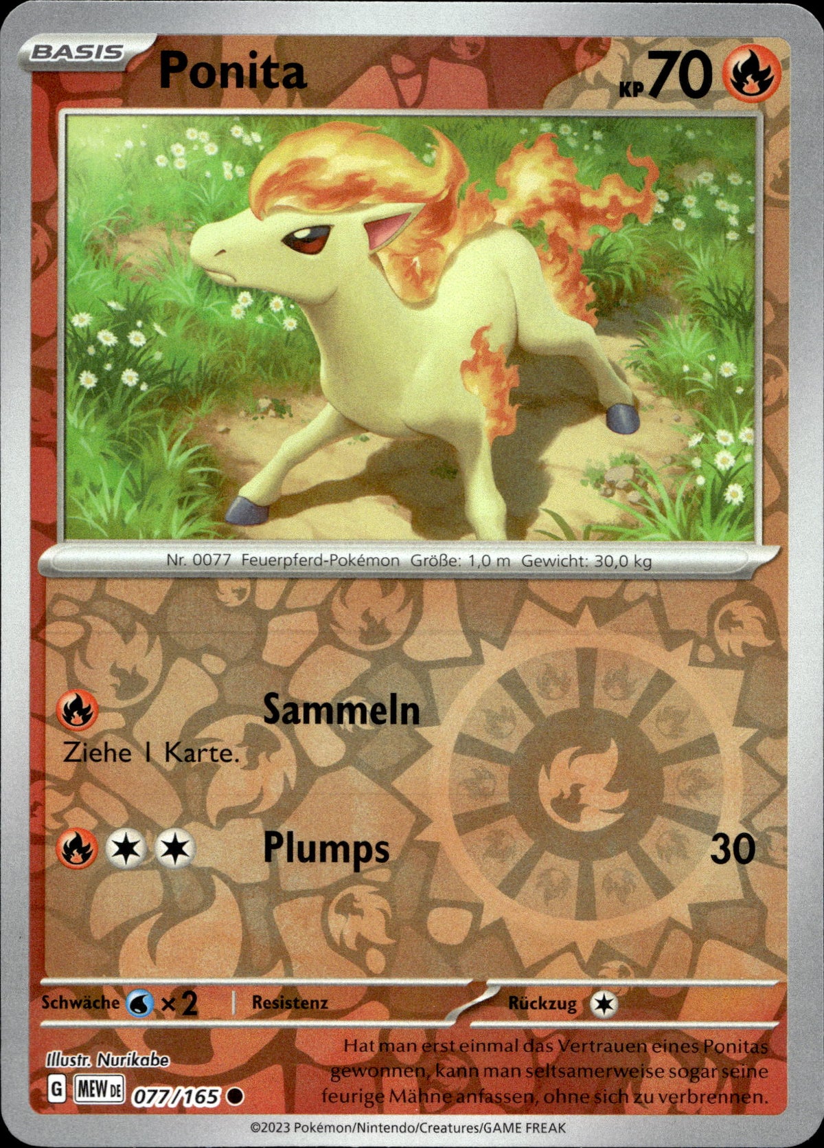 Ponita 77/165 Reverse Holo Deutsch – Vorderseite