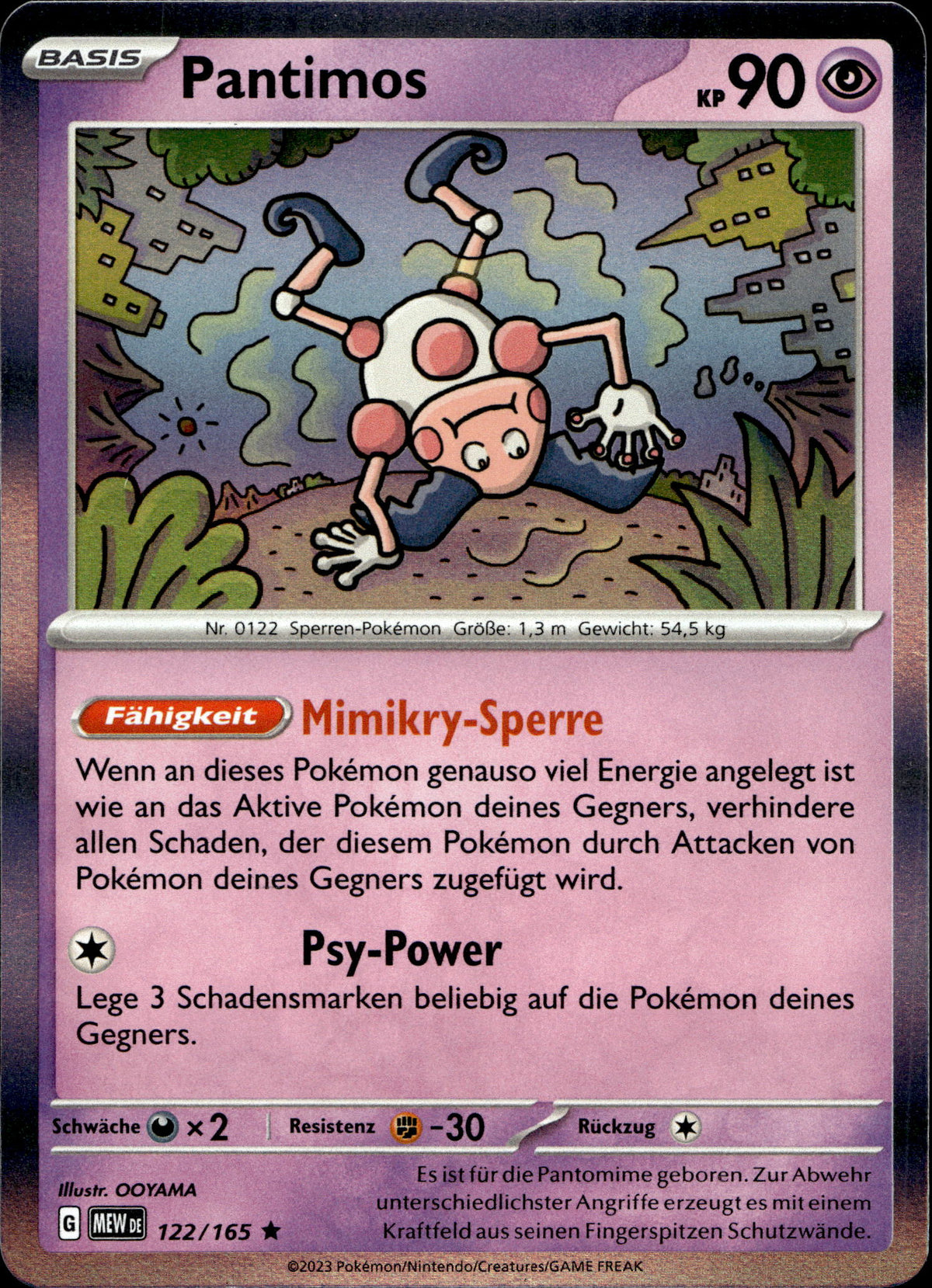 Pantimos 122/165 Holo Deutsch – Vorderseite