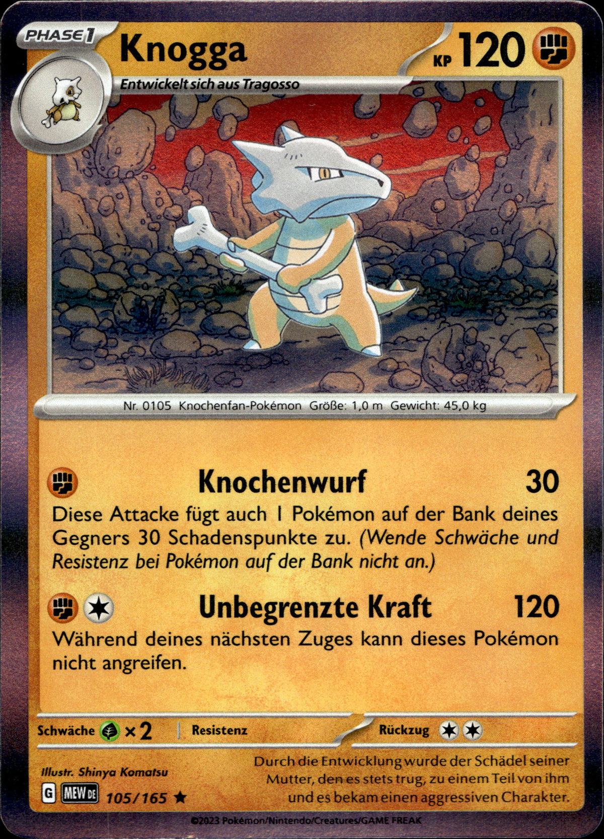Knogga 105/165 Holo Deutsch – Vorderseite