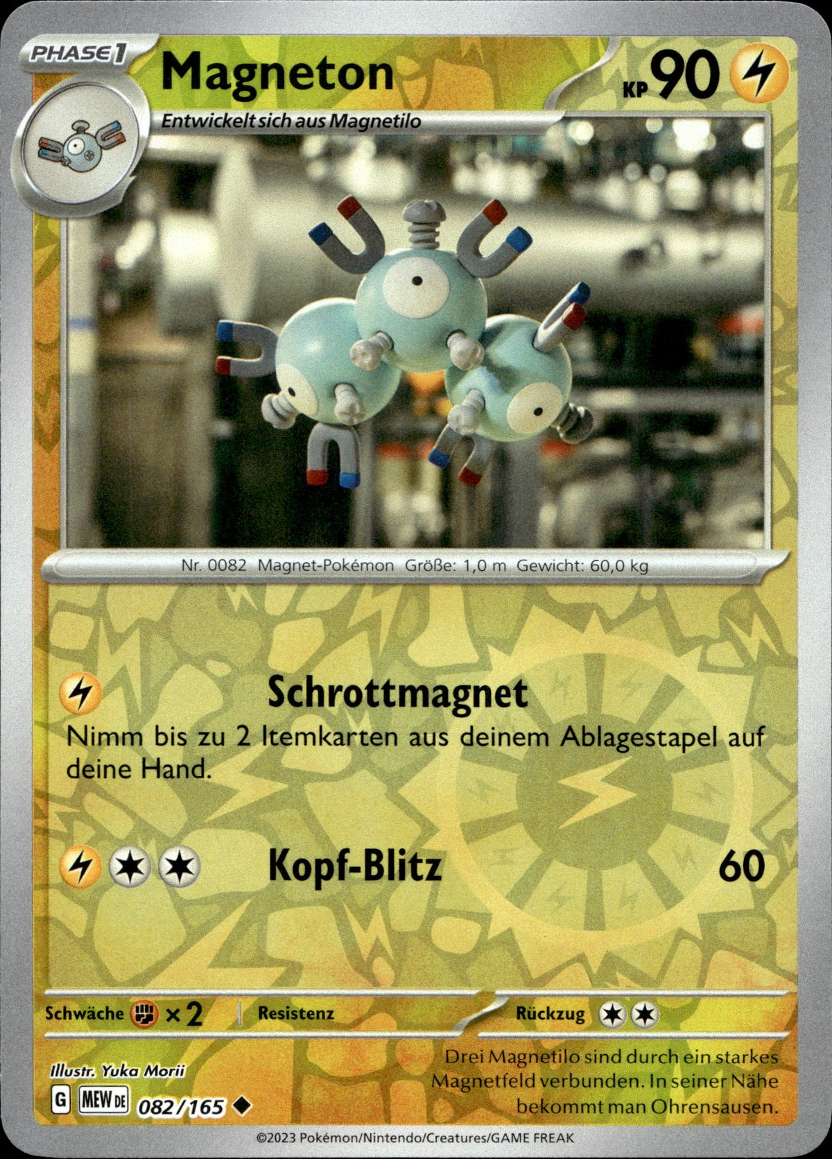 Magneton 82/165 Reverse Holo Deutsch – Vorderseite