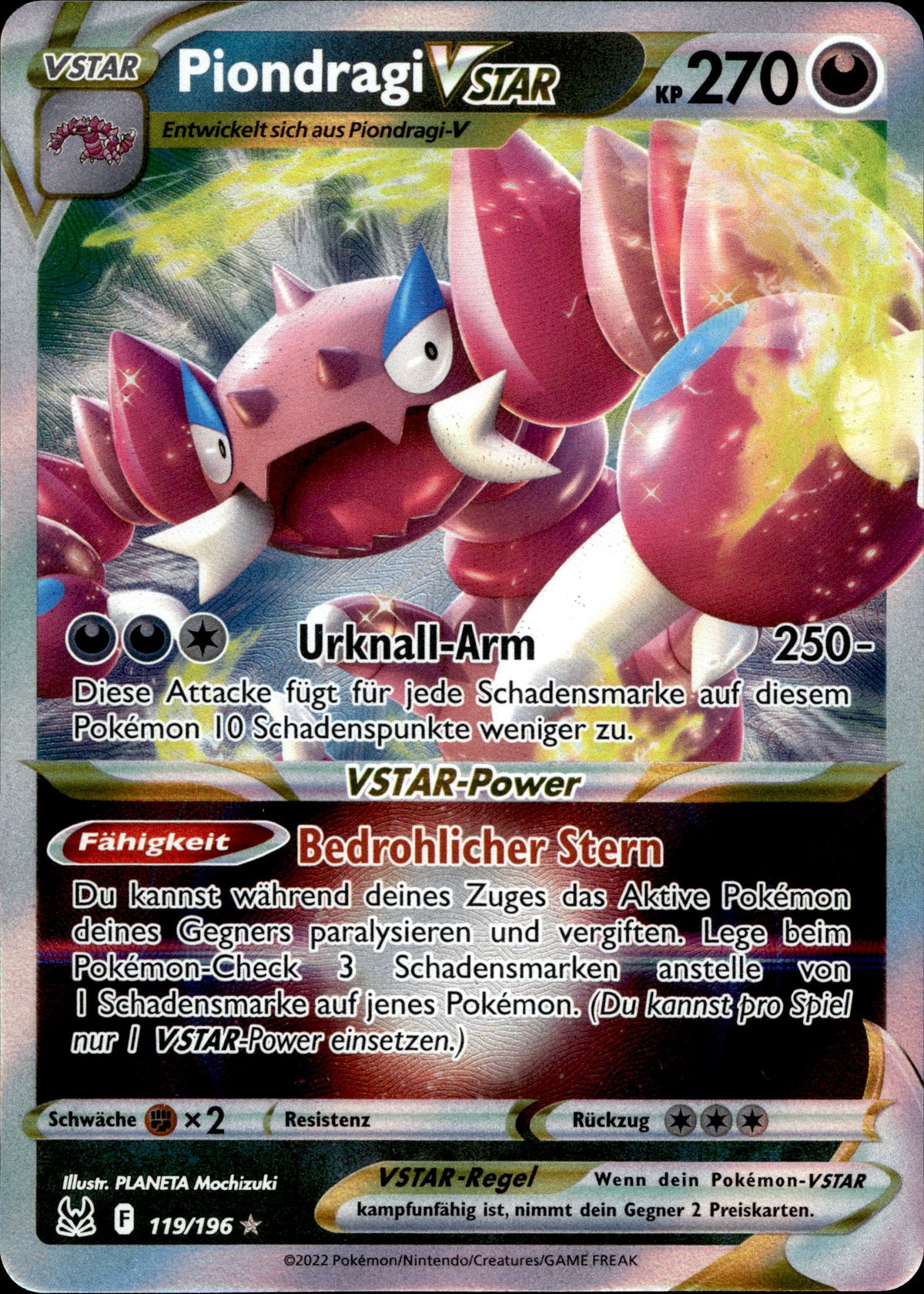 Piondragi VSTAR 119/196 Deutsch – Vorderseite