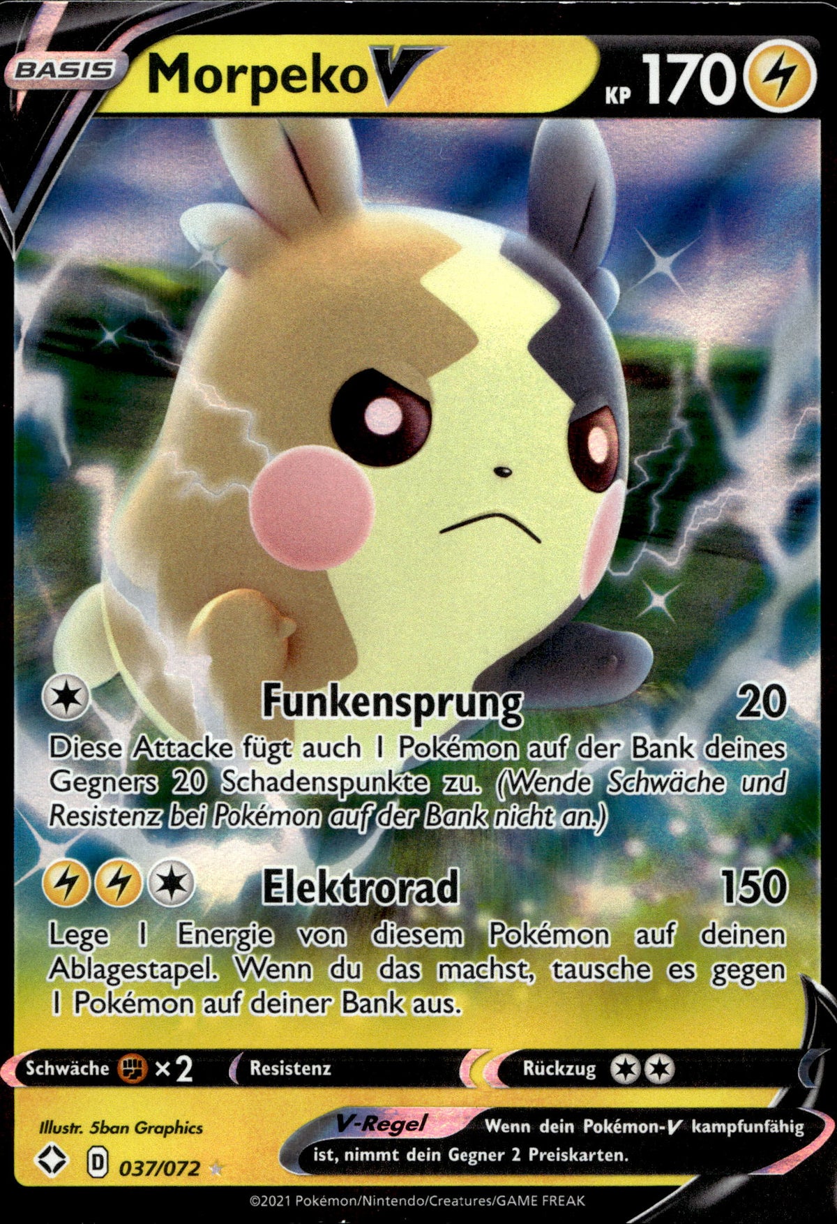 Morpeko V 37/72 Deutsch – Vorderseite