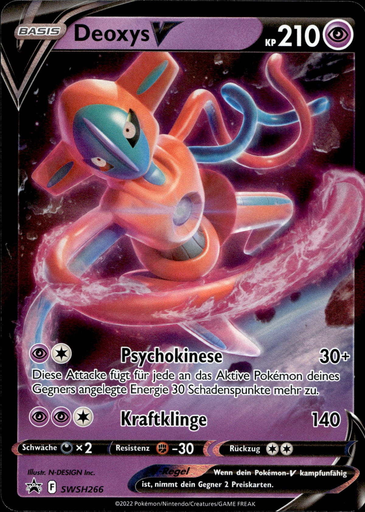 Deoxys V SWSH266 Deutsch – Vorderseite