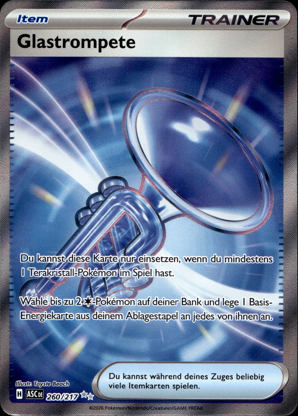 Glastrompete 260/217 Deutsch – Vorderseite