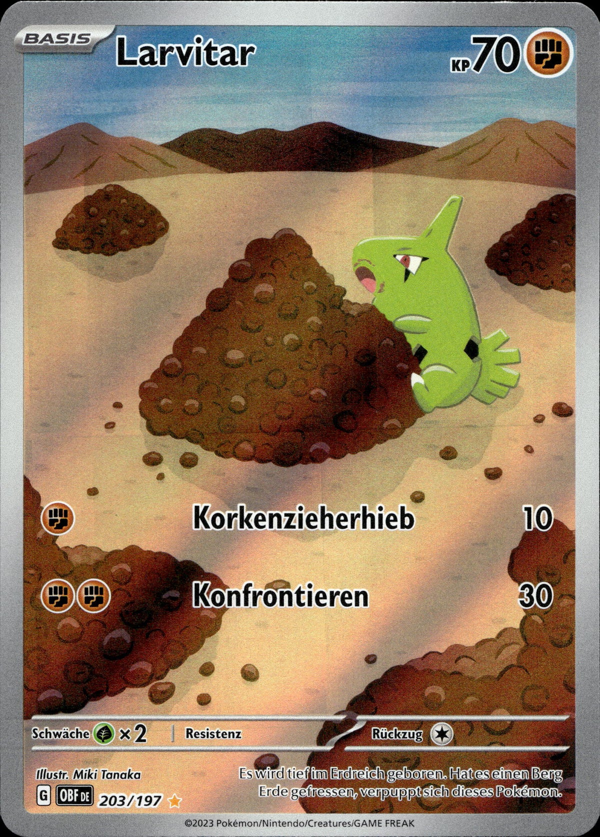 Larvitar 203/197 Deutsch – Vorderseite