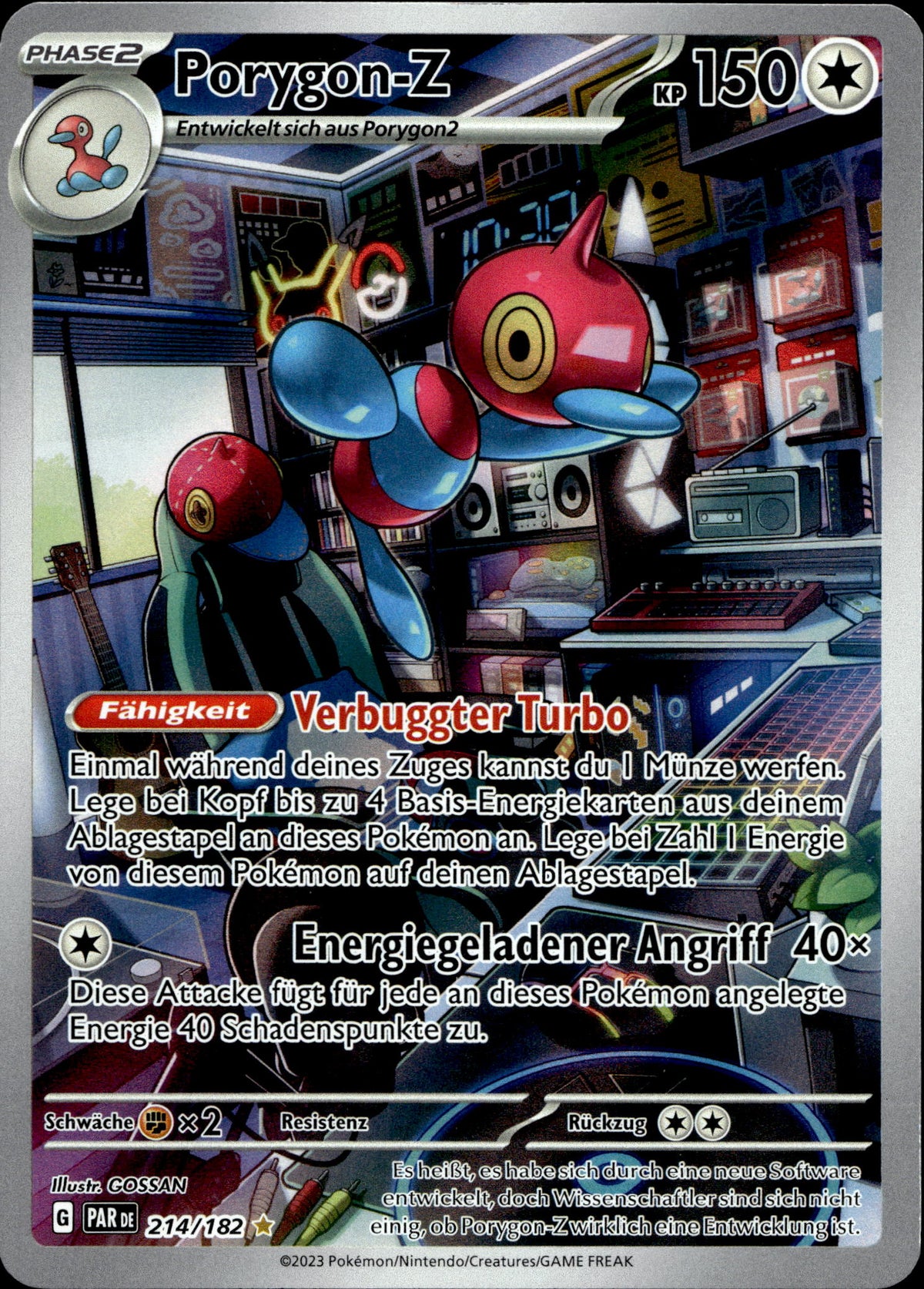Porygon-Z 214/182 Deutsch – Vorderseite