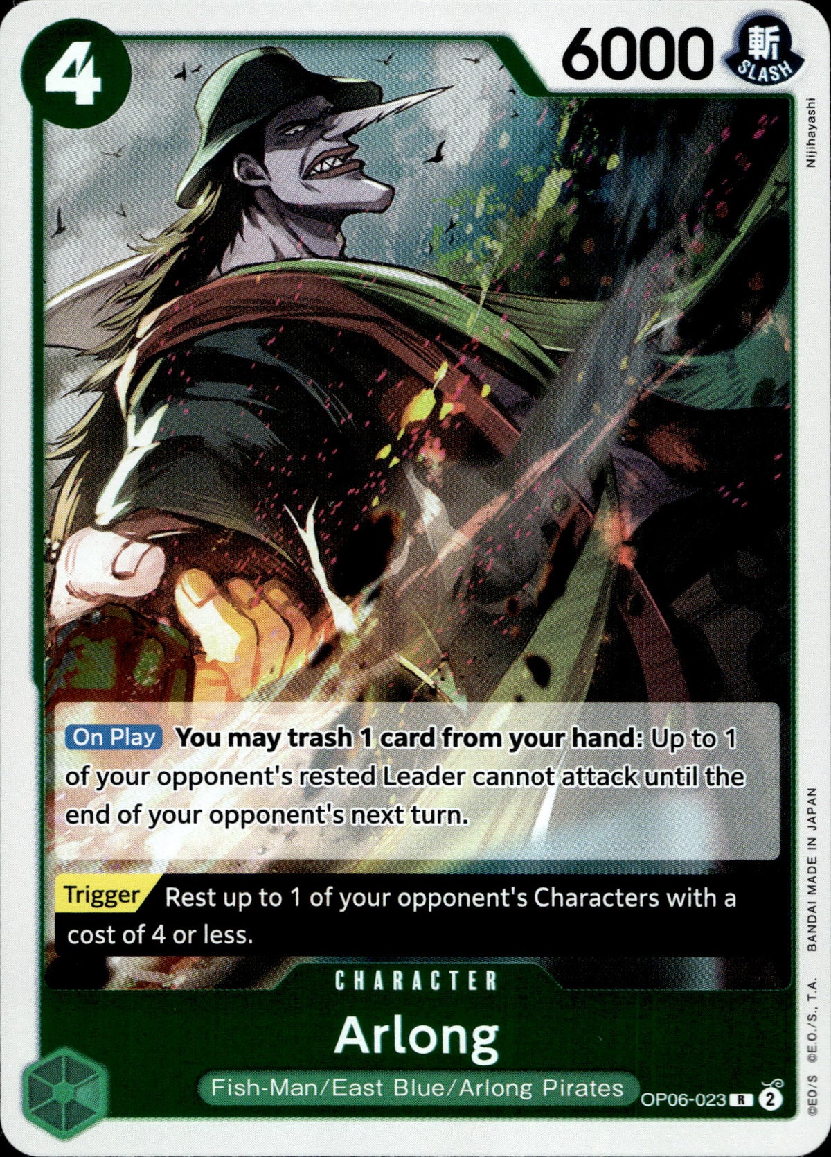 Arlong OP06-023 Englisch – Vorderseite
