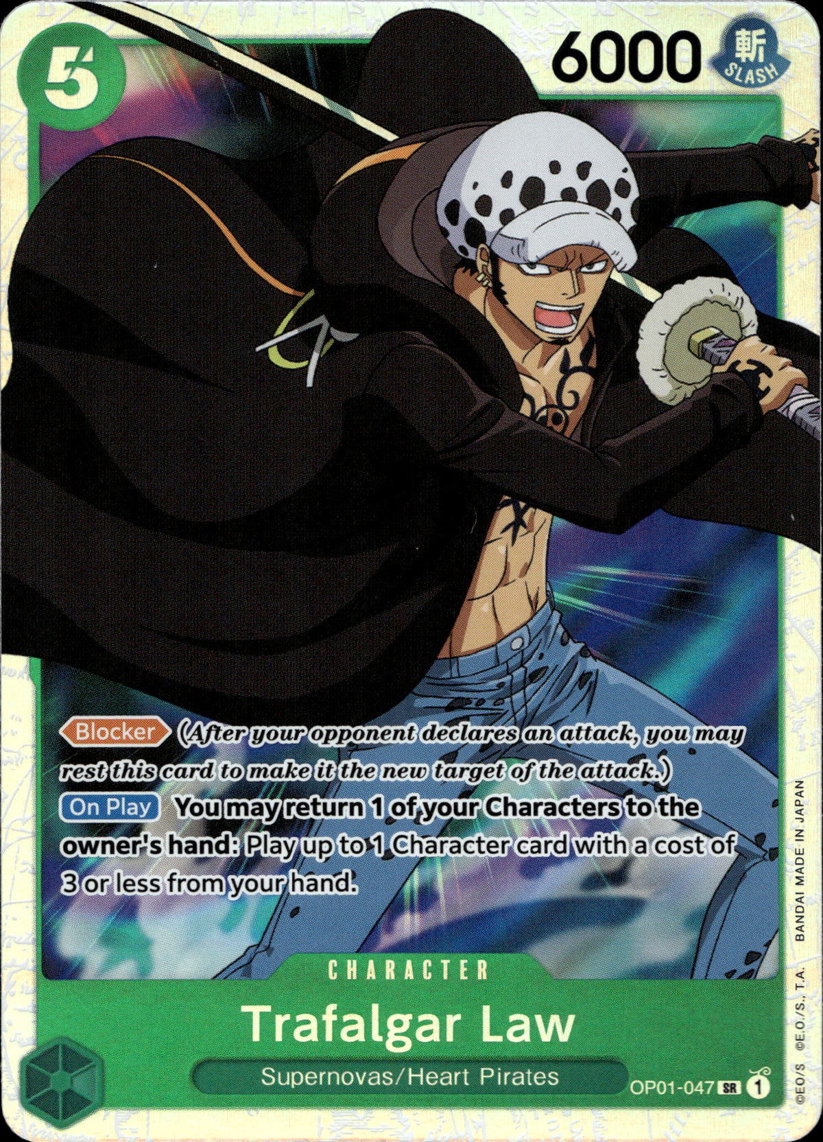 Trafalgar Law OP04-047 Englisch – Vorderseite