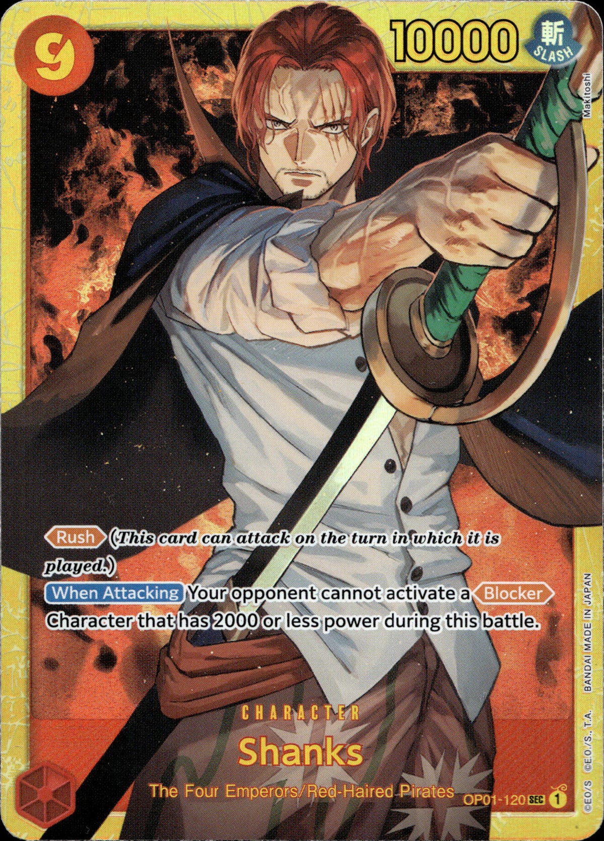 Shanks OP01-120 Englisch – Vorderseite