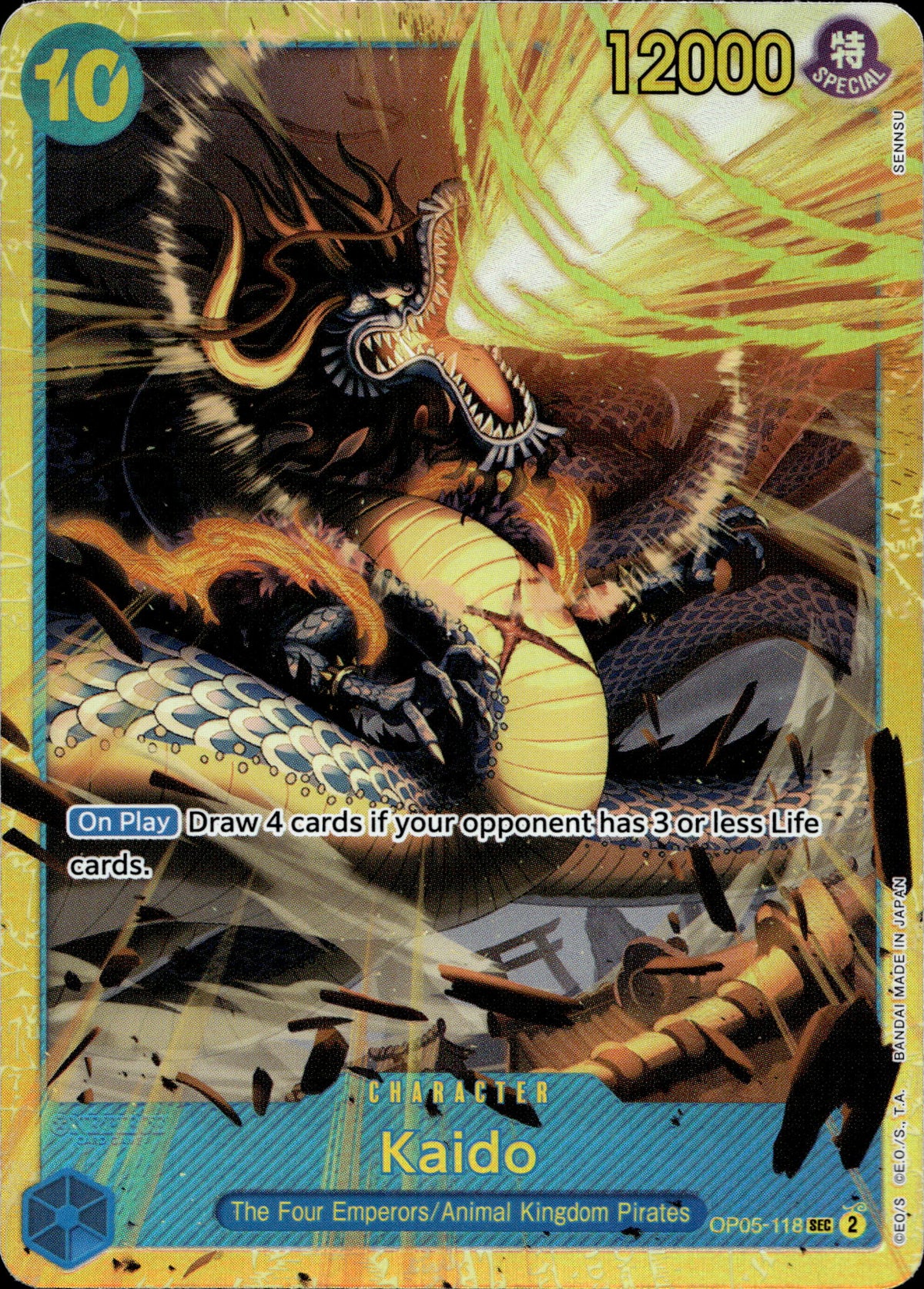 Kaido OP05-118 Englisch – Vorderseite