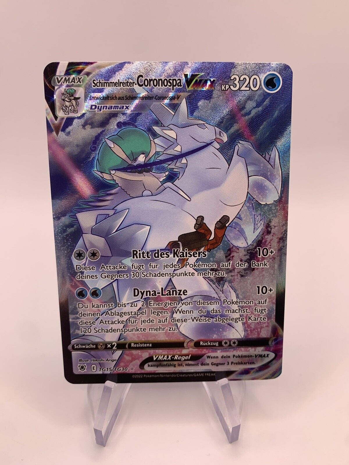 Pokemon Card Alt-Art Vmax Schimmelreiter Coronospa TG15/TG30 German