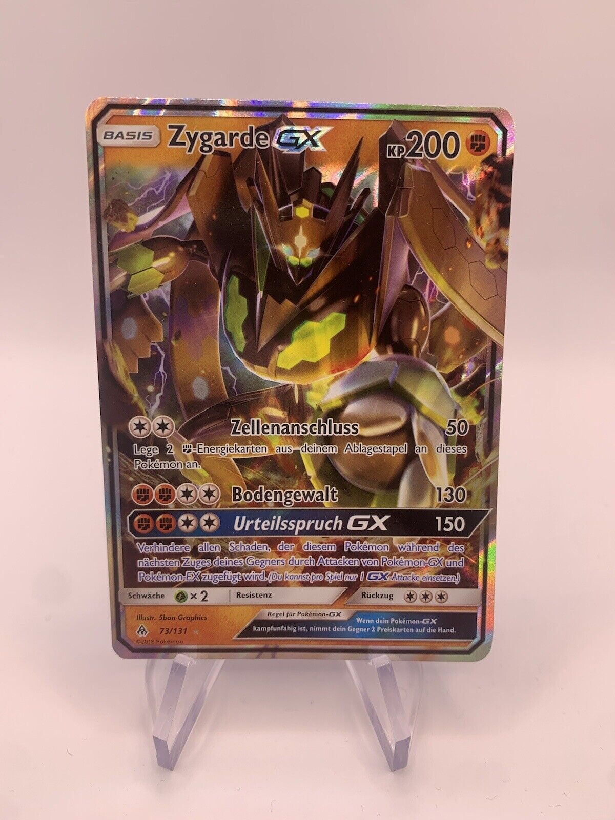 Pokemon Card GX Zygarde 73/131 German