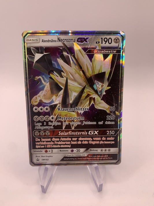 Pokémon Karte GX Promo Abendmähe-Necrozma SM102 Deutsch