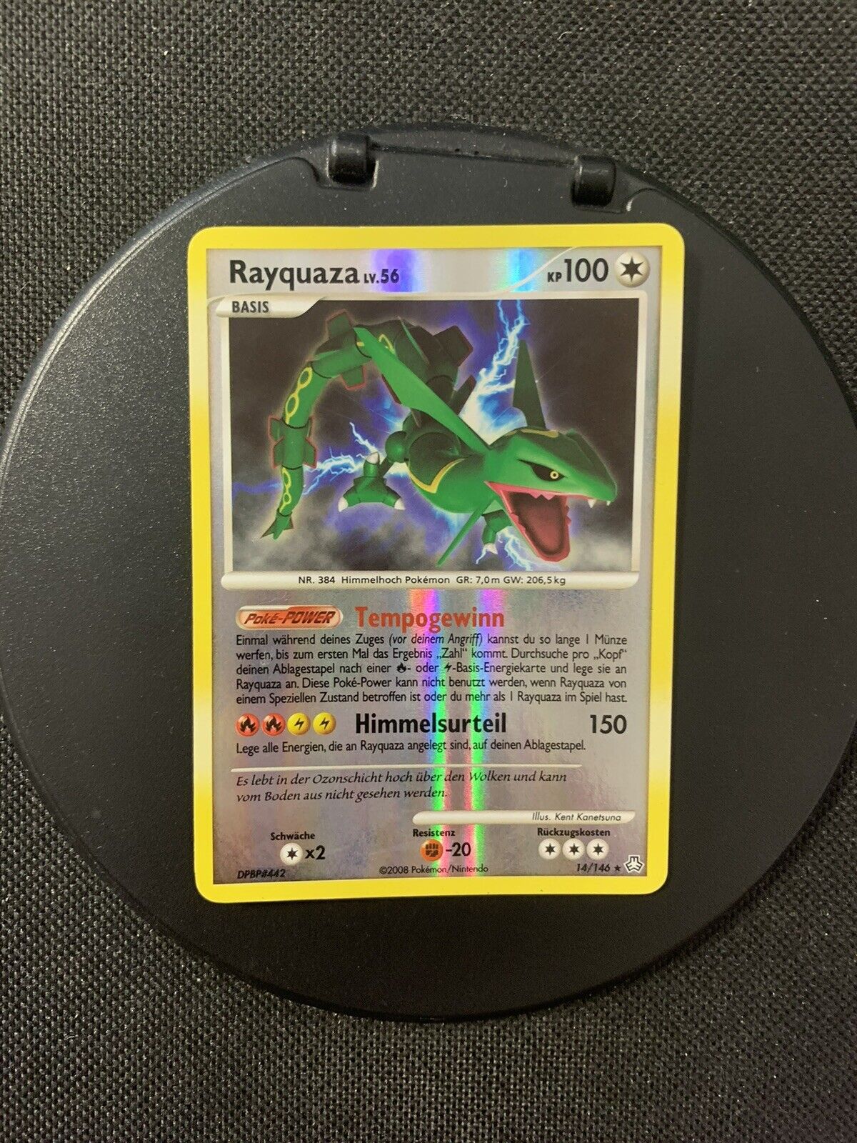 Pokemon Card Reverse Holo Rayquaza 14/146 German Awakening Legends