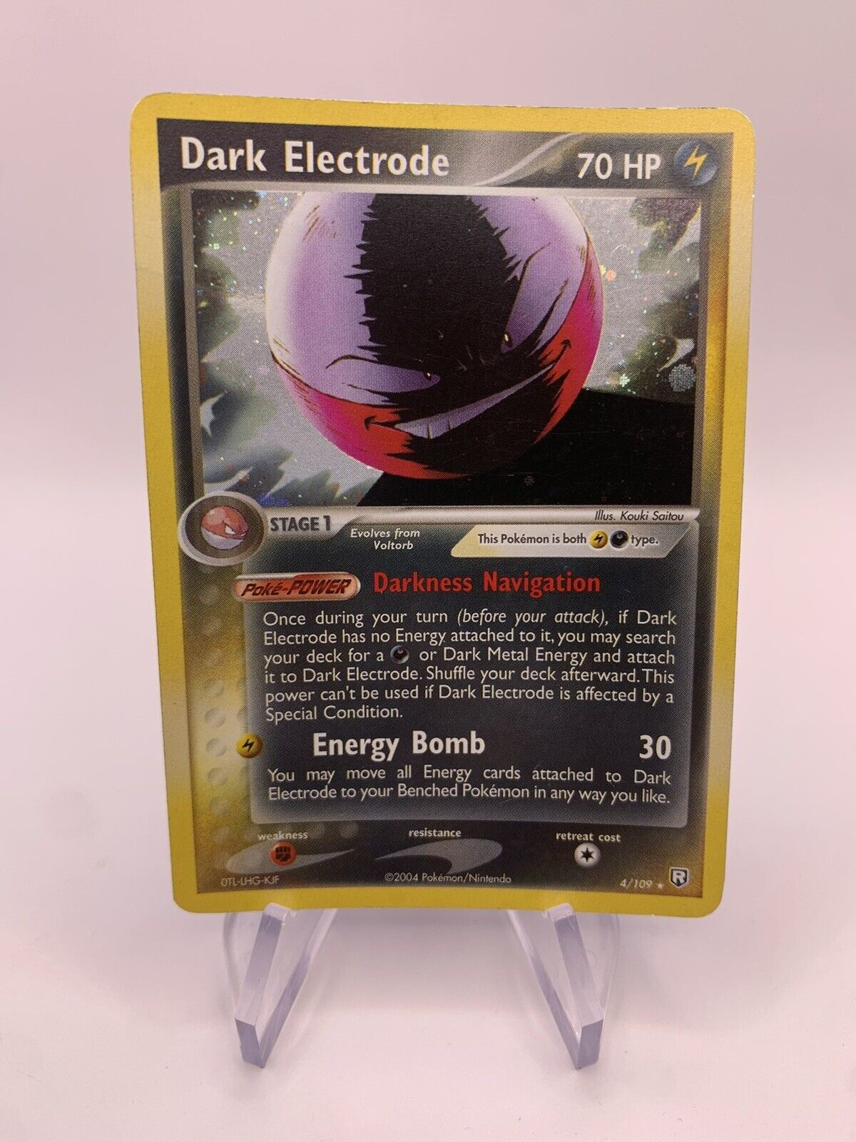 Pokemon Karte Holo Dunkles Lektroball 4/109 Rocket Return Englisch