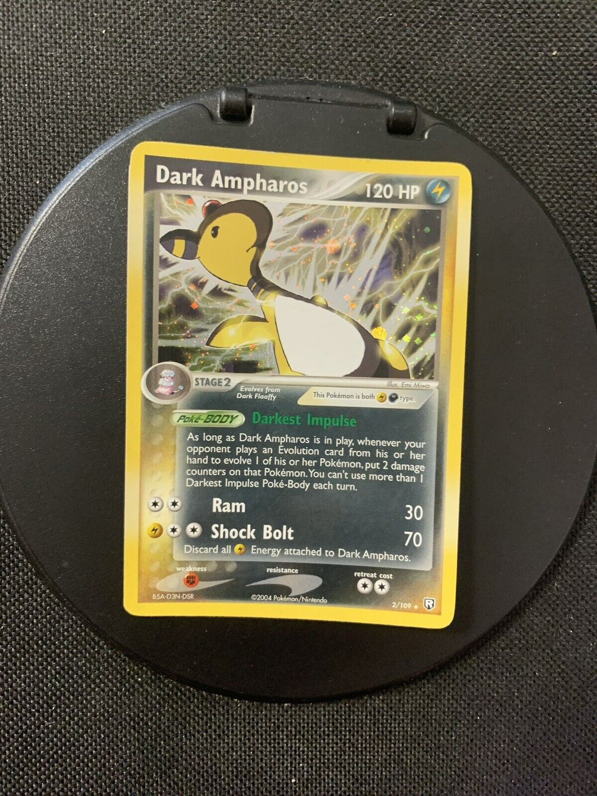 Pokemon Karte Holo Dunkles Ampharos 2/109 Rocket Return Englisch