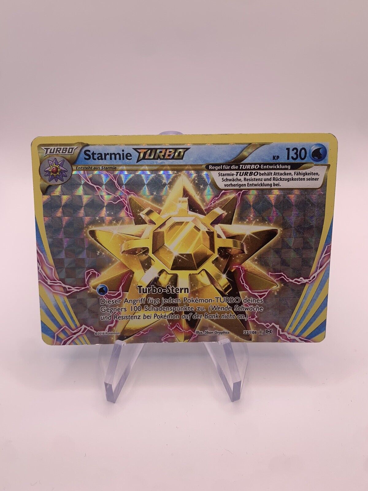 Pokémon Karte Starmie Turbo 32/108 Deutsch