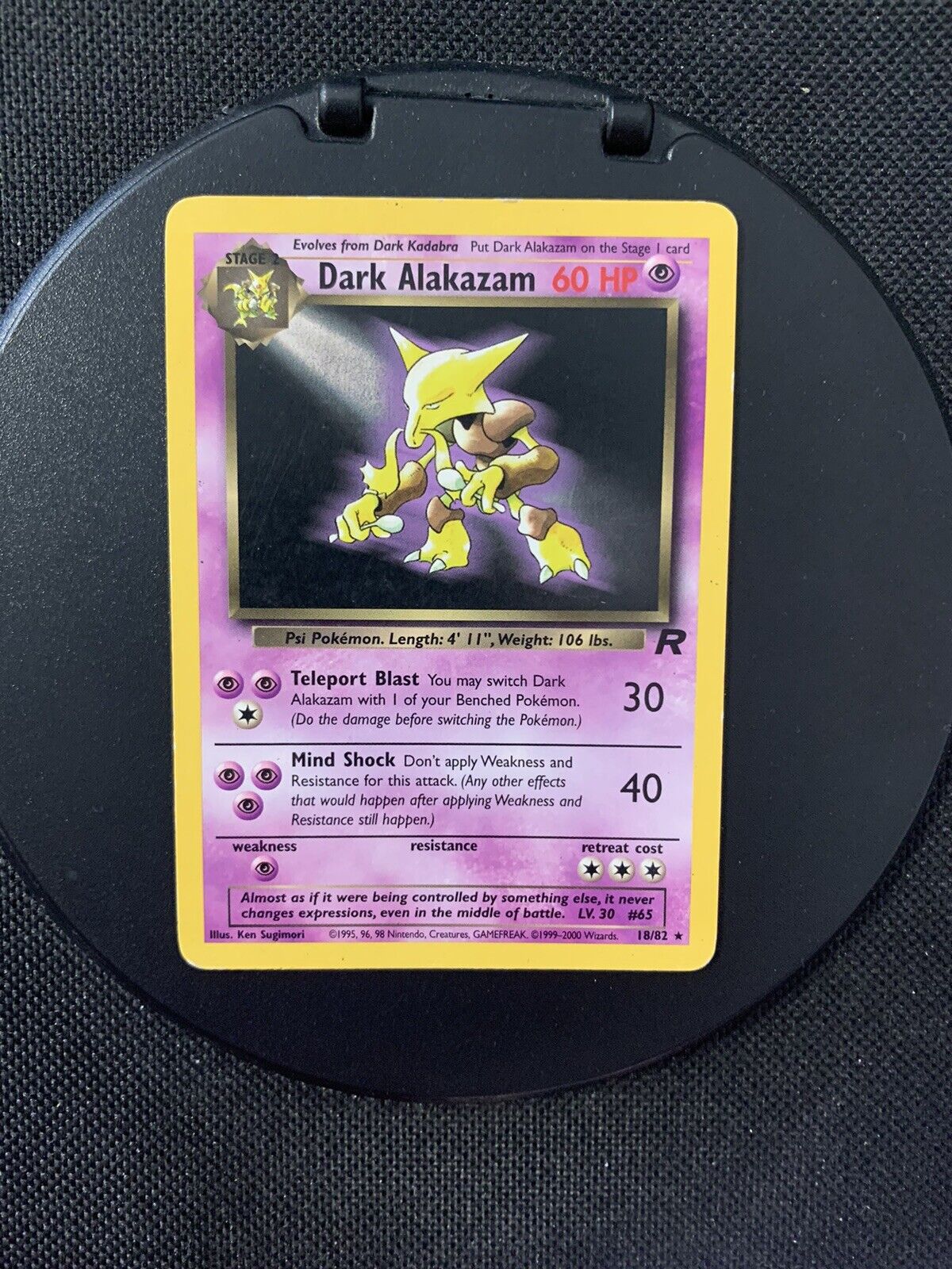 Pokemon Card Dark Simsala 18/82 English