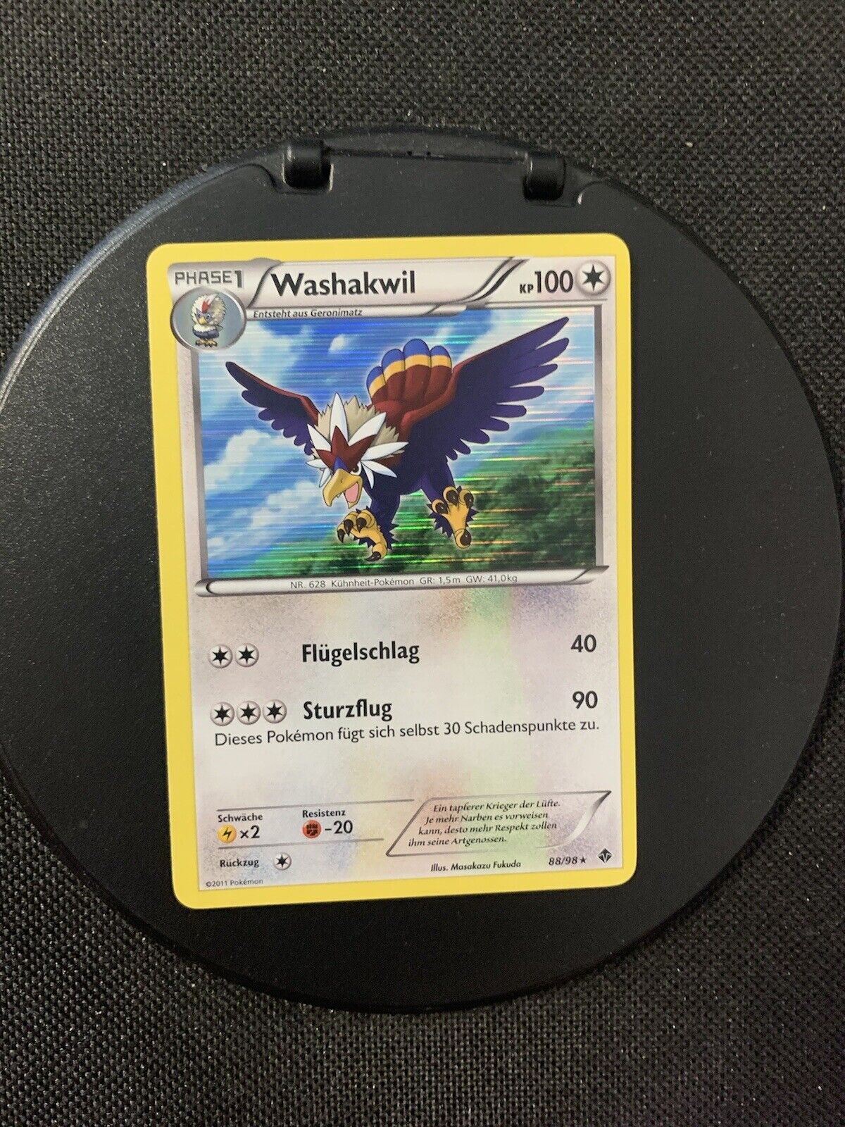 Pokémon Karte Holo Washakwil 88/98 Deutsch